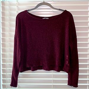 ZARA LOOSE LONG SLEEVE CROP